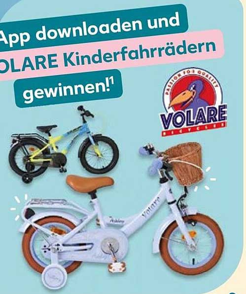 App downloaden und VOLLARE Kinderfahrrädern gewinnen!