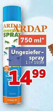 ARDAP UNGEZIEFER-SPRAY 750 ml*