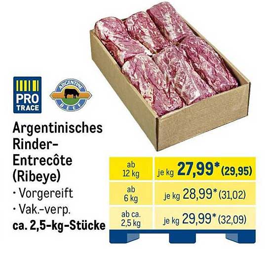 Argentinisches Rinder-Entrecôte (Ribeye)