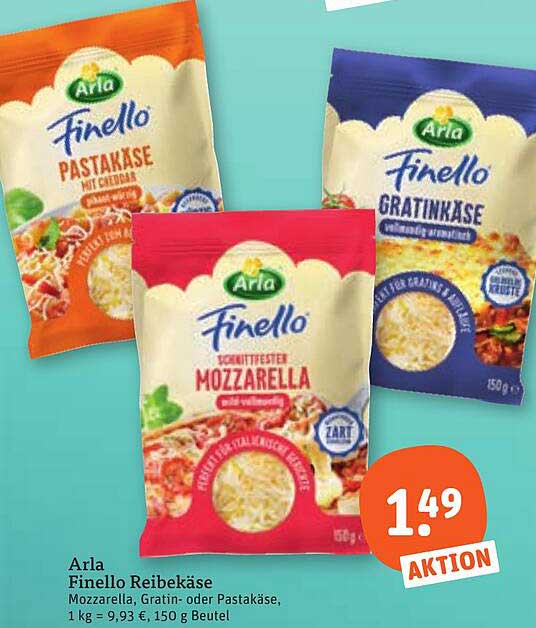 Arla Finello Reibekäse