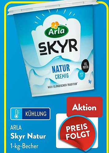 ARLA Skyr Natur 1-kg-Becher
