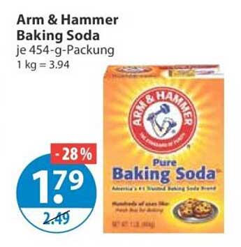 Arm & Hammer Baking Soda je 454-g-Packung 1 kg = 3.94