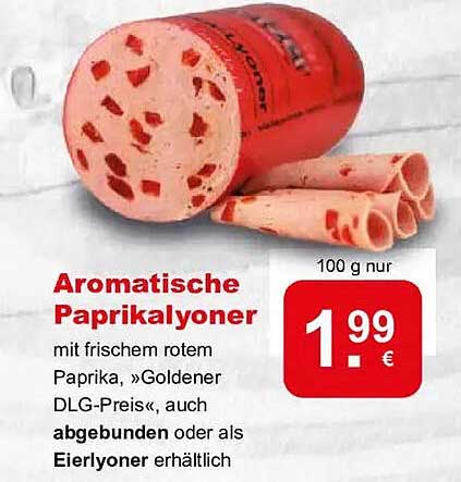 Aromatische Paprikalyoner
