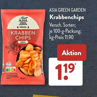 ASIA GREEN GARDEN Krabbenchips