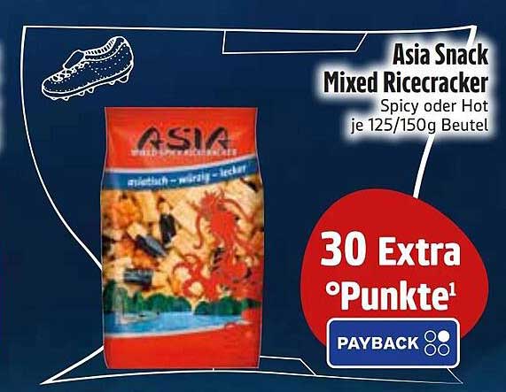 Asia Snack Mixed Ricecracker Spicy oder Hot je 125/150g Beutel