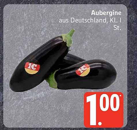 Aubergine aus Deutschland, Kl. I St.