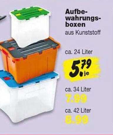 Aufbewahrungsboxen aus Kunststoff