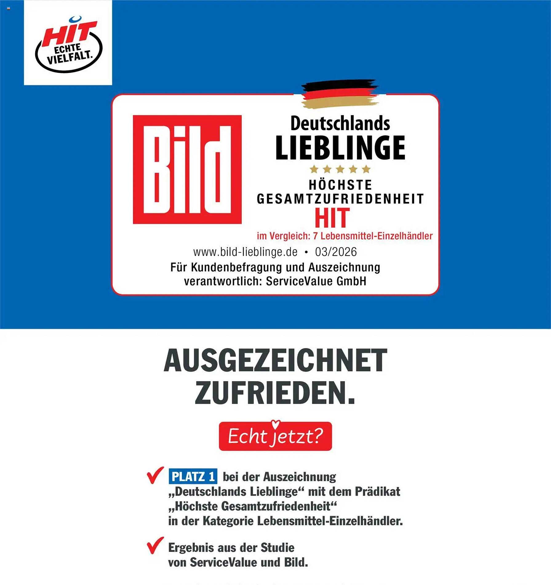 AUSGEZEICHNET ZUFRIEDEN.