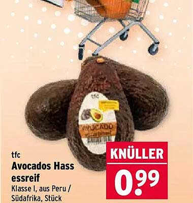 Avocados Hass essreif