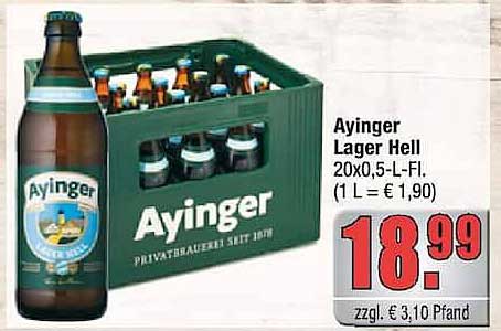 Ayinger Lager Hell 20x0,5-L-Fl.