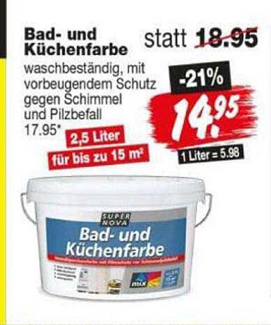 Bad- und Küchenfarbe