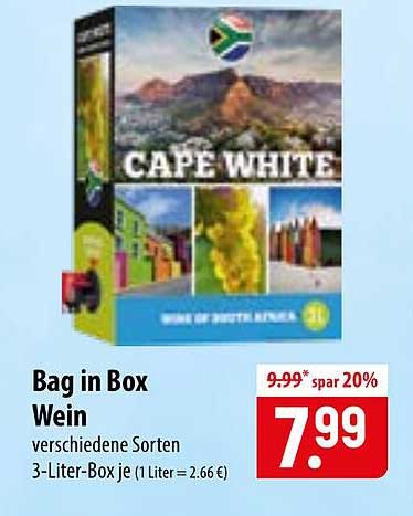 Bag in Box Wein
