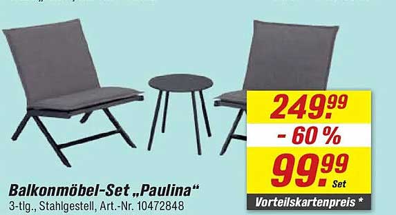 Balkonmöbel-Set „Paulina“