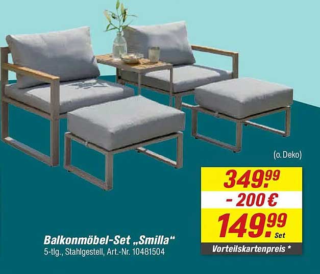 Balkonmöbel-Set „Smilla“