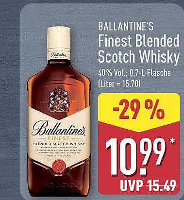 BALLANTINE'S Finest Blended Scotch Whisky