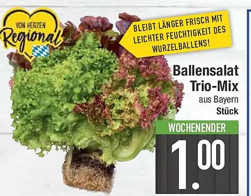 Ballensalat Trio-Mix aus Bayern Stück