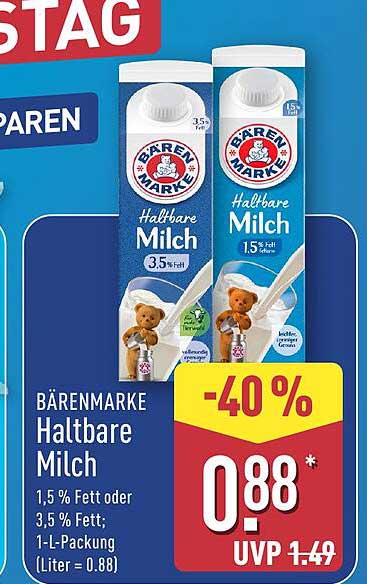 BÄRENMARKE Haltbare Milch