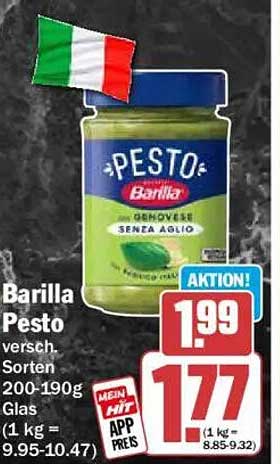 Barilla Pesto versch. Sorten 200-190g Glas
