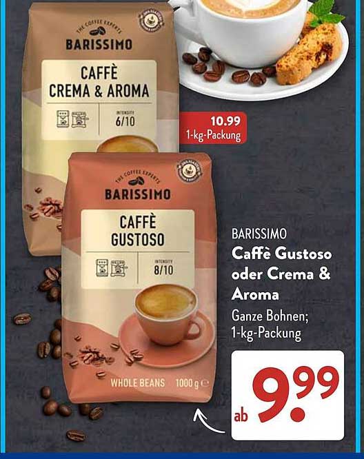 BARISSIMO Caffè Gustoso oder Crema & Aroma