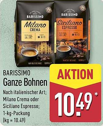 BARISSIMO Ganze Bohnen