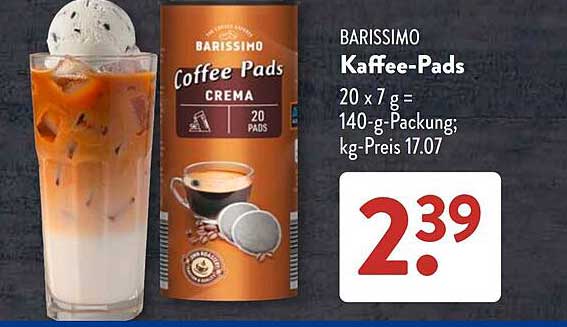 BARISSIMO Kaffee-Pads