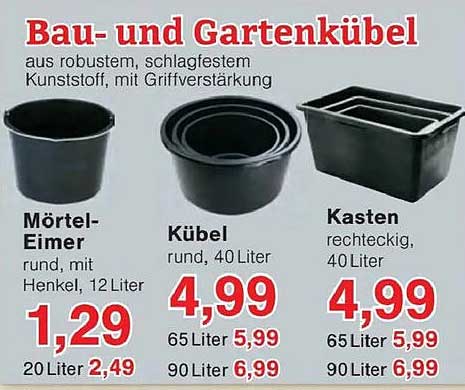 Bau- und Gartenkübel