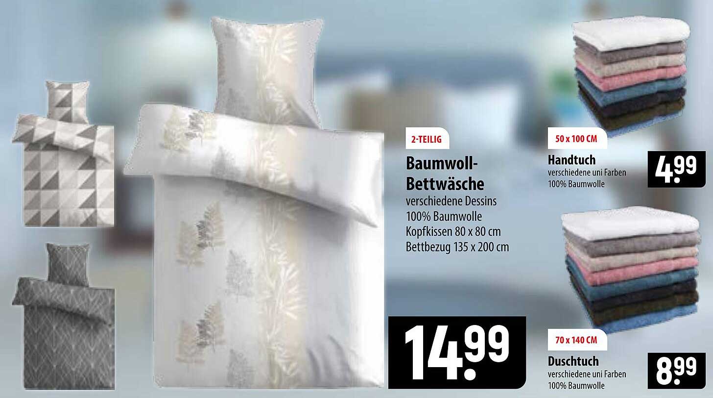 Baumwoll-Bettwäsche