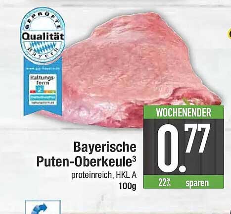 Bayerische Puten-Oberkeule