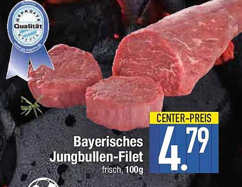 Bayerisches Jungbullen-Filet frisch, 100g