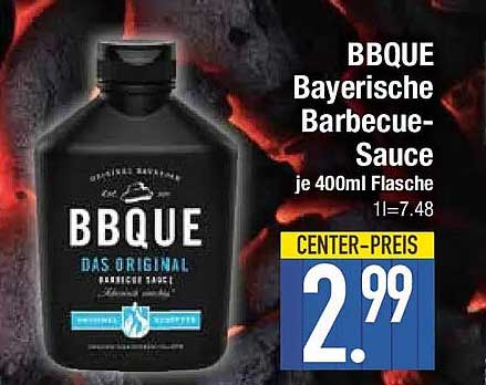 BBQUE Bayerische Barbecue-Sauce je 400ml Flasche