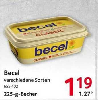 Becel verschiedene Sorten 225-g-Becher