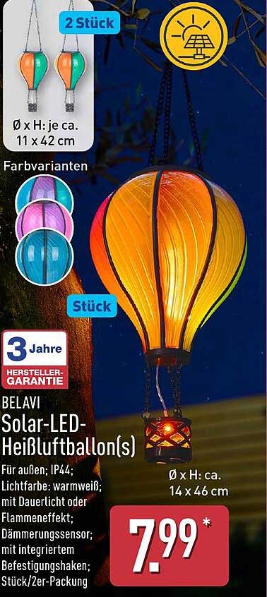 BELAVI Solar-LED-Heißluftballon(s)