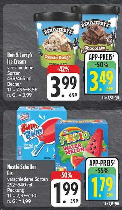 Ben & Jerry's Ice Cream verschiedene Sorten 438/465 ml Becher