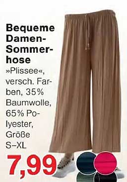 Bequeme Damen-Sommerhose