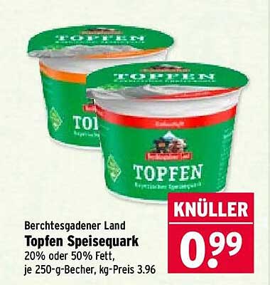 Berchtesgadener Land Topfen Speisequark