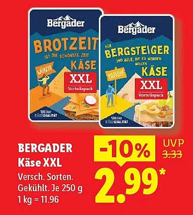 BERGADER Käse XXL