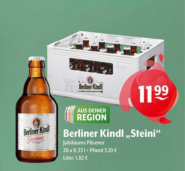 Berliner Kindl „Steini“ Jubiläums Pilsener
