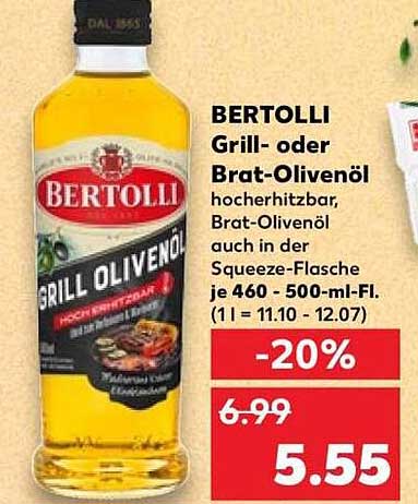 BERTOLLI Grill- oder Brat-Olivenöl