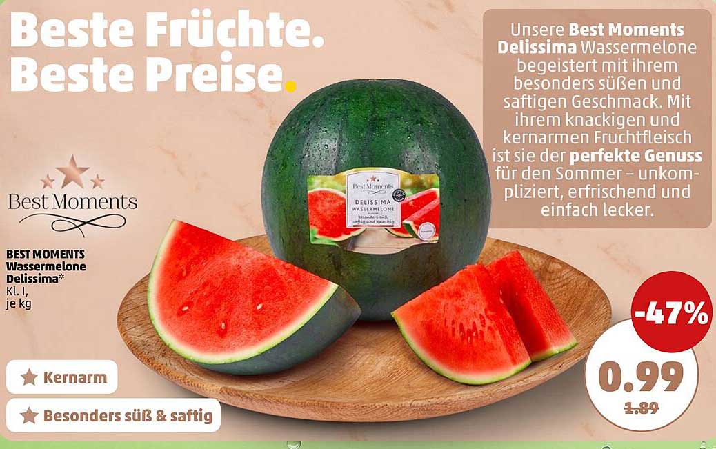 BEST MOMENTS Wassermelone Delissima* Kl. I, je kg