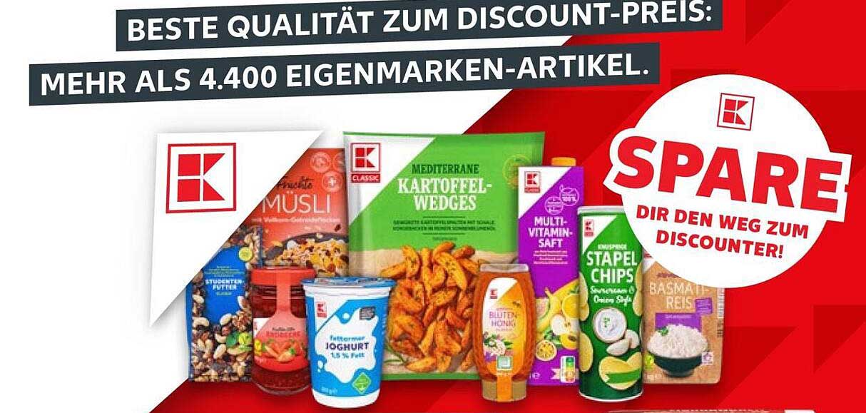 BESTE QUALITÄT ZUM DISCOUNT-PREIS: MEHR ALS 4.400 EIGENMARKEN-ARTIKEL.