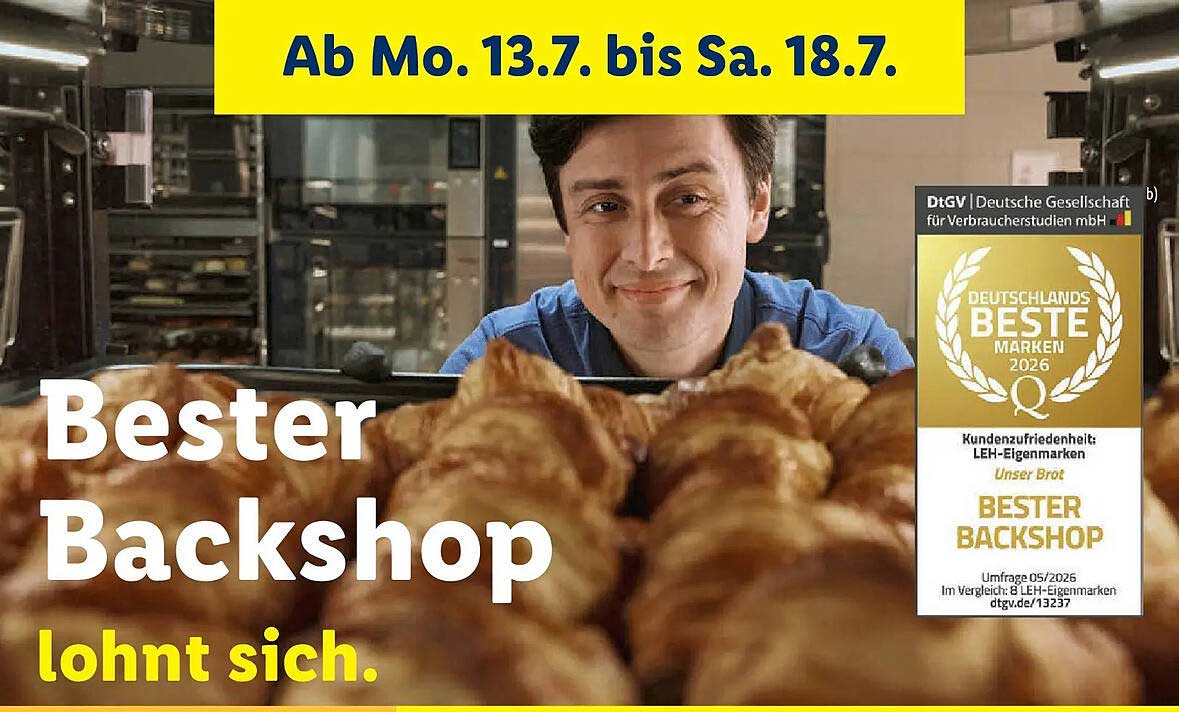 Bester Backshop lohnt sich.