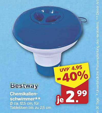Bestway Chemikalien-schwimmer**