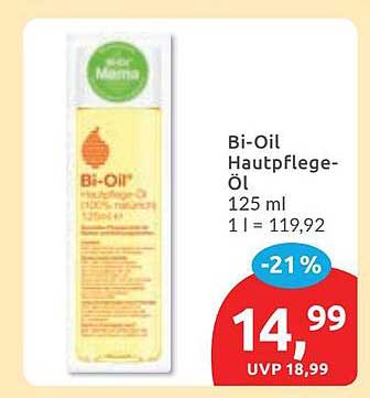 Bi-Oil Hautpflege-Öl 125 ml 1 l = 119,92