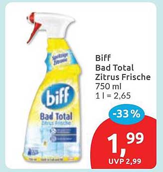 Biff Bad Total Zitrus Frische 750 ml 1 l = 2,65
