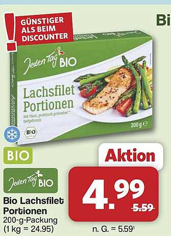 Bio Lachsfilet Portionen