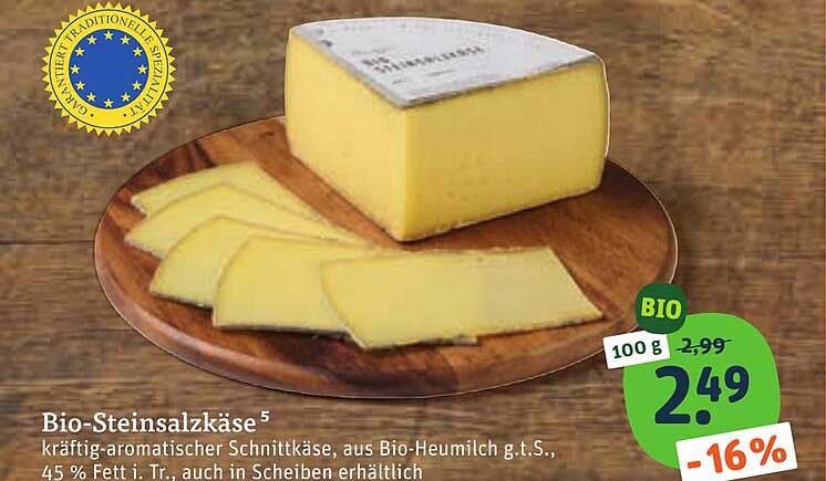 Bio-Steinsalzkäse