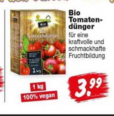 Bio Tomatendünger für eine kraftvolle und schmackhafte Fruchtbildung