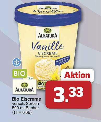 Bio versch. Sorten 500-ml-Becher (1 l = 6.66)