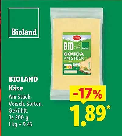 BIOLAND Käse