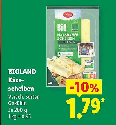 BIOLAND Käsescheiben